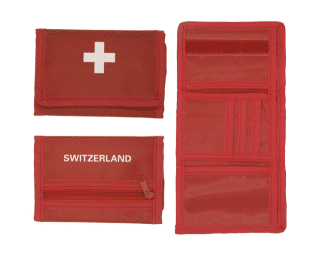 PURSE RED WITH SWISS CROSS
