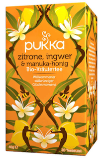 Zitrone, Ingwer & Manuka-Honig Pukka Tee Bio