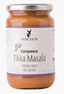 Bio Tikka Masala Currysauce mit Sahne