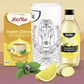 Yogi Tea Gift Set - Ginger Lemon Hot & Cold