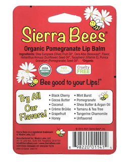 Sierra Bees Baumes à lèvres biologiques