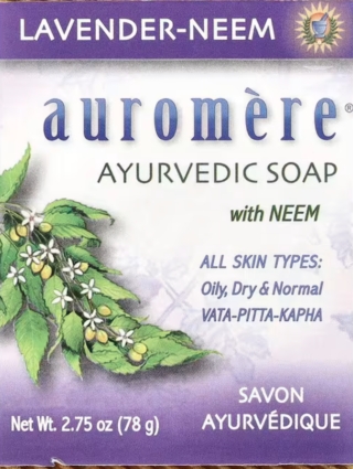 Auromere, Ayurvedic Bar Soap with Neem, Lavender-Neem